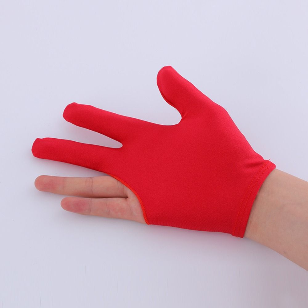 Breathable Snooker Gloves Spandex Three Finger Gloves New Billiard Accessories  Men Women
