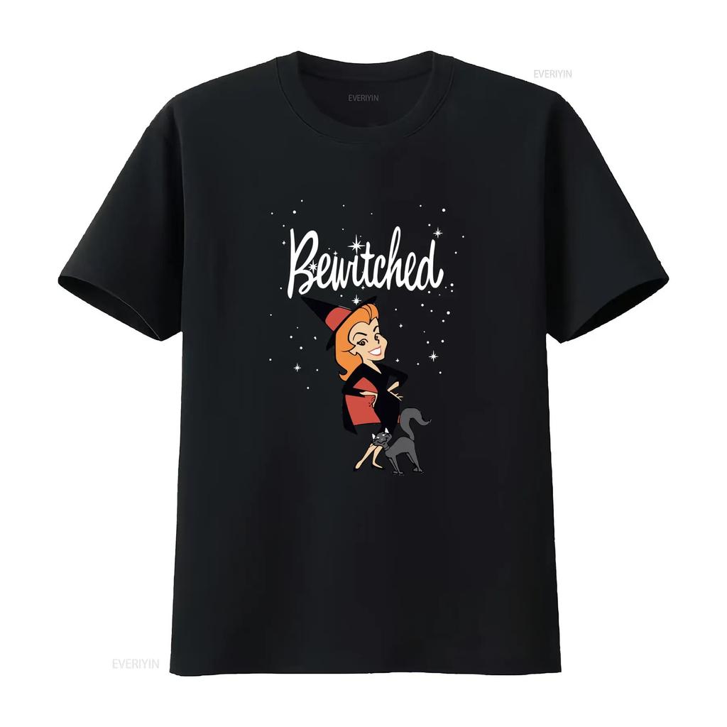 Bewitched Themed T Shirt for Women and Men Novelty Design Perfect Family Events Friends vintage Washed Unisex Comfortable