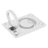 4 Pcs 63x44mm Square Flush Pull Ring Handles 316 Stainless Steel Hidden Recessed Hatch Locker Cabinet Handle