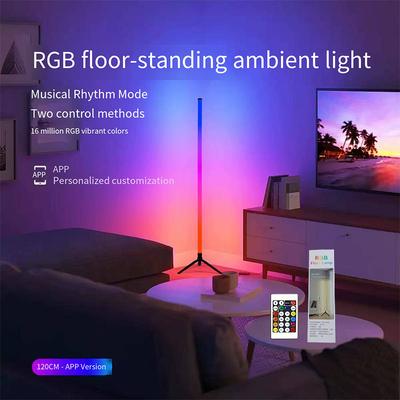 1 шт. Торшер с RGB-подсветкой | Управление пультом/приложением, Разноцветный движущийся свет, Синхронизация с музыкой | Подходит для гостиной,