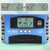 Portable 100A MPPT Solar Panel Regulator Charge Controller 12V/24V LCD Display