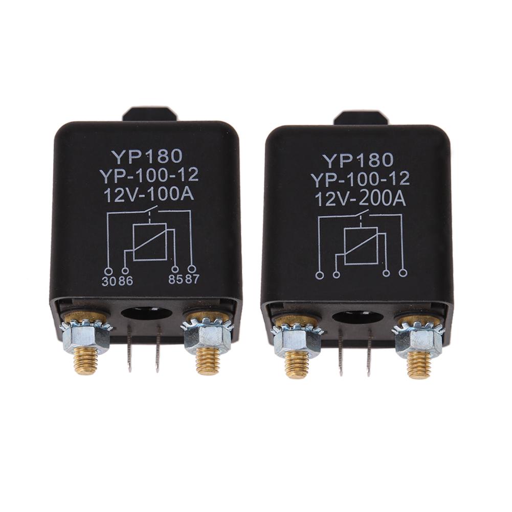 High Current Relay Starting Relay 200A 100A 12V/24V Car Truck Motor Automotive Relay Continuous Type Automotive Car Relays