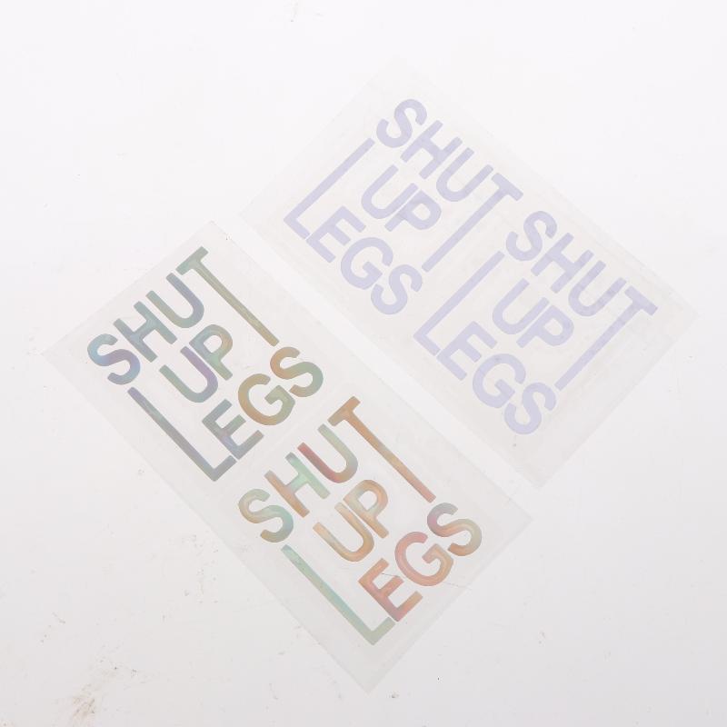 2 шт. Наклейки на верхнюю трубу рамы велосипеда Заткнитесь, ноги Велосипедная наклейка Водонепроницаемая виниловая наклейка Украшение Для аксессуаров для горного велосипеда