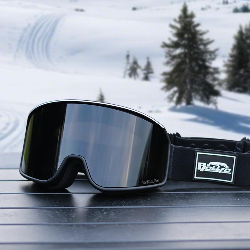 Magnetic Flip Ski Glasses Men's Double-layer Eye Protection Anti-fog Snow Glasses Women's Children's Dust-proof Mountaineering Glasses