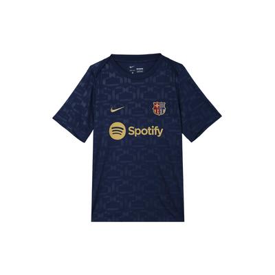 Футболка мужская с коротким рукавом FC Barcelona Dry Fit Academy Home темно-синего цвета FN9648-411