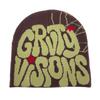 Вязаная шапка с буквенным узором для взрослых, ветрозащитная, ручной работы, крючком, для девочек