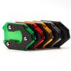 Motorcycle CNC Kickstand Side Bracket Extension Pad Extension Plate for Kawasaki Fit Vulcan S 650 VN650 2015-2025 Fit Tripod Extender(Red)