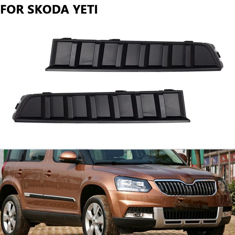 Декоративная накладка на рамку противотуманной фары для SKODA Yeti, решетка противотуманной фары переднего бампера, крышка противотуманной фары, декоративные автоаксессуары