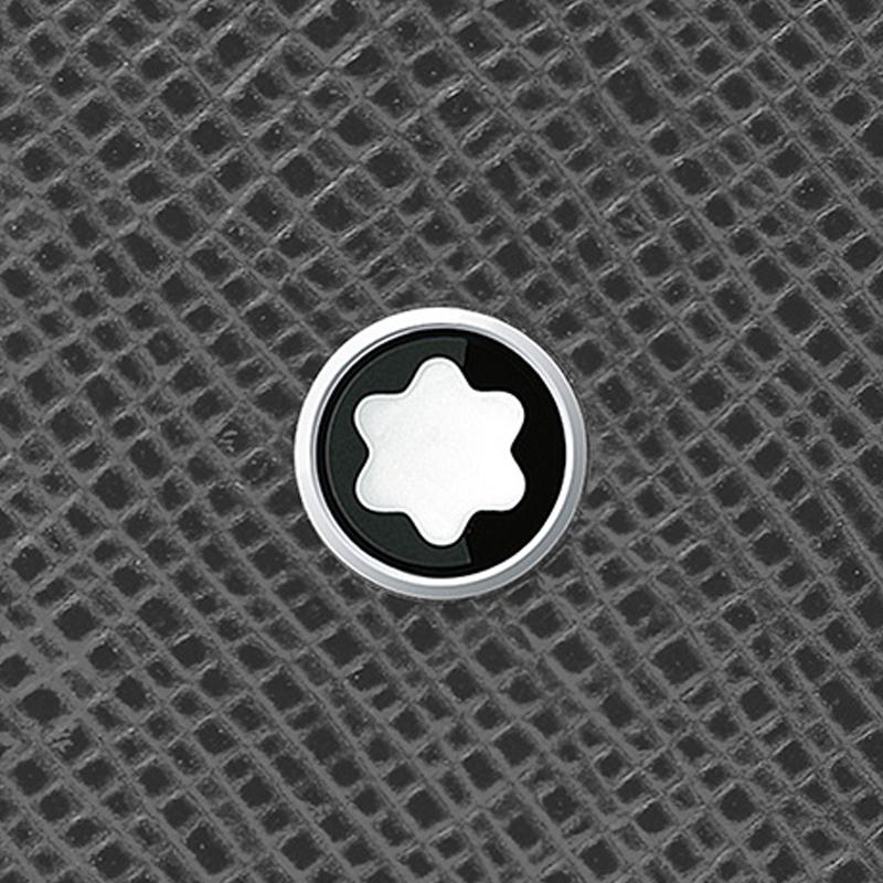 Montblanc Кейс для ручек Meisterstück Шестиугольная Белая Звезда Сплошной Цвет Кожа Полного Дуба Унисекс Аксессуары Элегантный-Серый MB131742