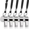 Professional Stainless Steel Whistles Loud Referee Whistles Metal Whistle  Training