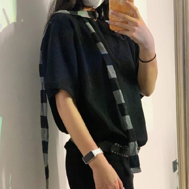 Модный полосатый шарф Теплые шарфы Уличный осенний весенний шарф Длинный узкий шарф