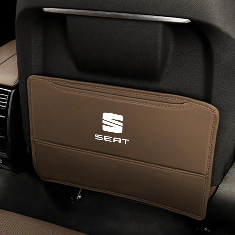 kncr9 Car Seat Back Storage Rear Anti-Wear Backrest Anti-kick Pad For Seat FR Leon Ibiza Altea Exe 5f Mk3 TARRACO Interior Accessories
