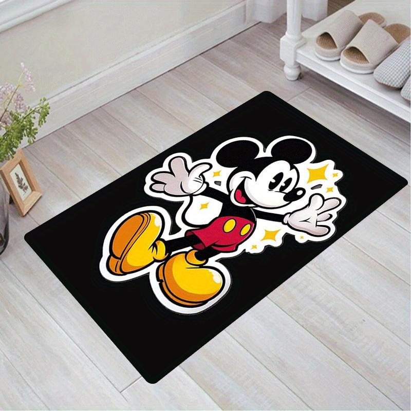 1pc Mickey Pattern Area Rug Soft Flannel Floor Mat for Living Room,Office,Bedroom and Carpet