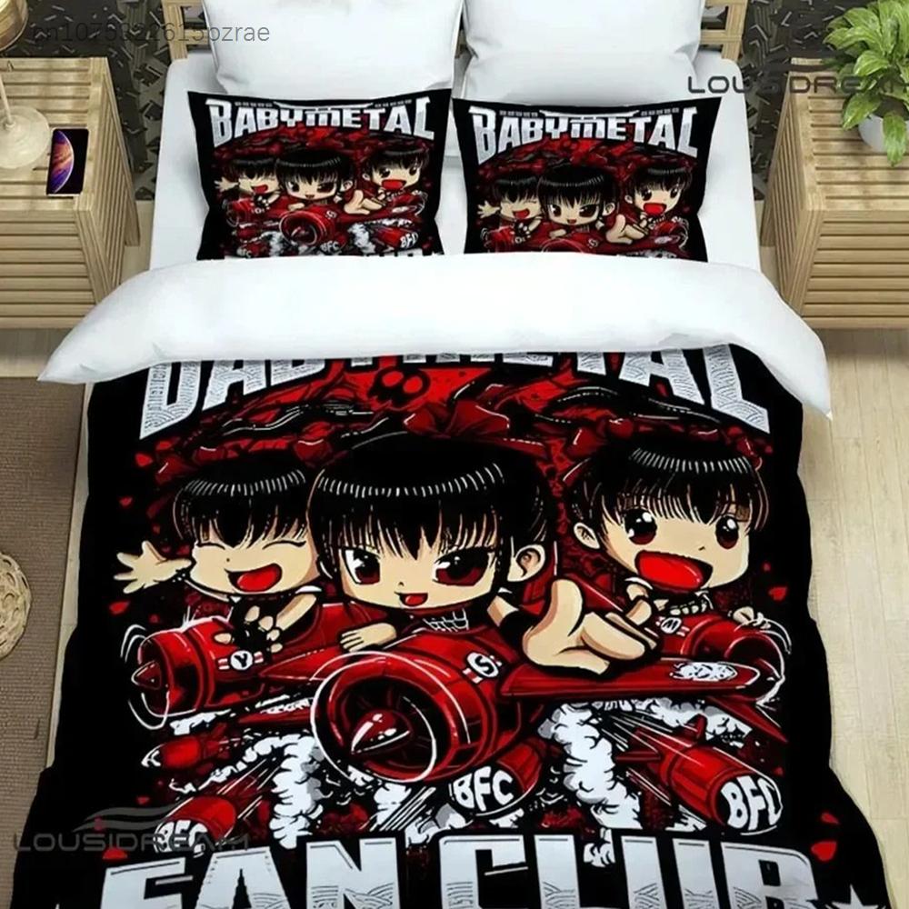 Комплект постельного белья Babymetal для спальни Мягкое современное покрывало Удобный детский пододеяльник Чехол на одеяло и наволочка