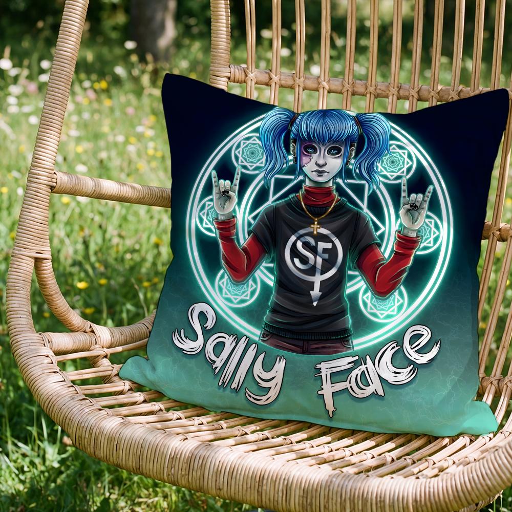 Стильная наволочка для подушки-подушки Sally Facees Универсальная двусторонняя наволочка для дивана, кровати, автомобиля Ежедневный декор