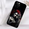Чехол для телефона «Мексиканский череп Катрины» для iPhone 16, 15, 14, 13, 12, 11 Plus, Pro Max, XS, X, XR, SE, Mini, 8, 7, Мягкий силиконовый черный чехол