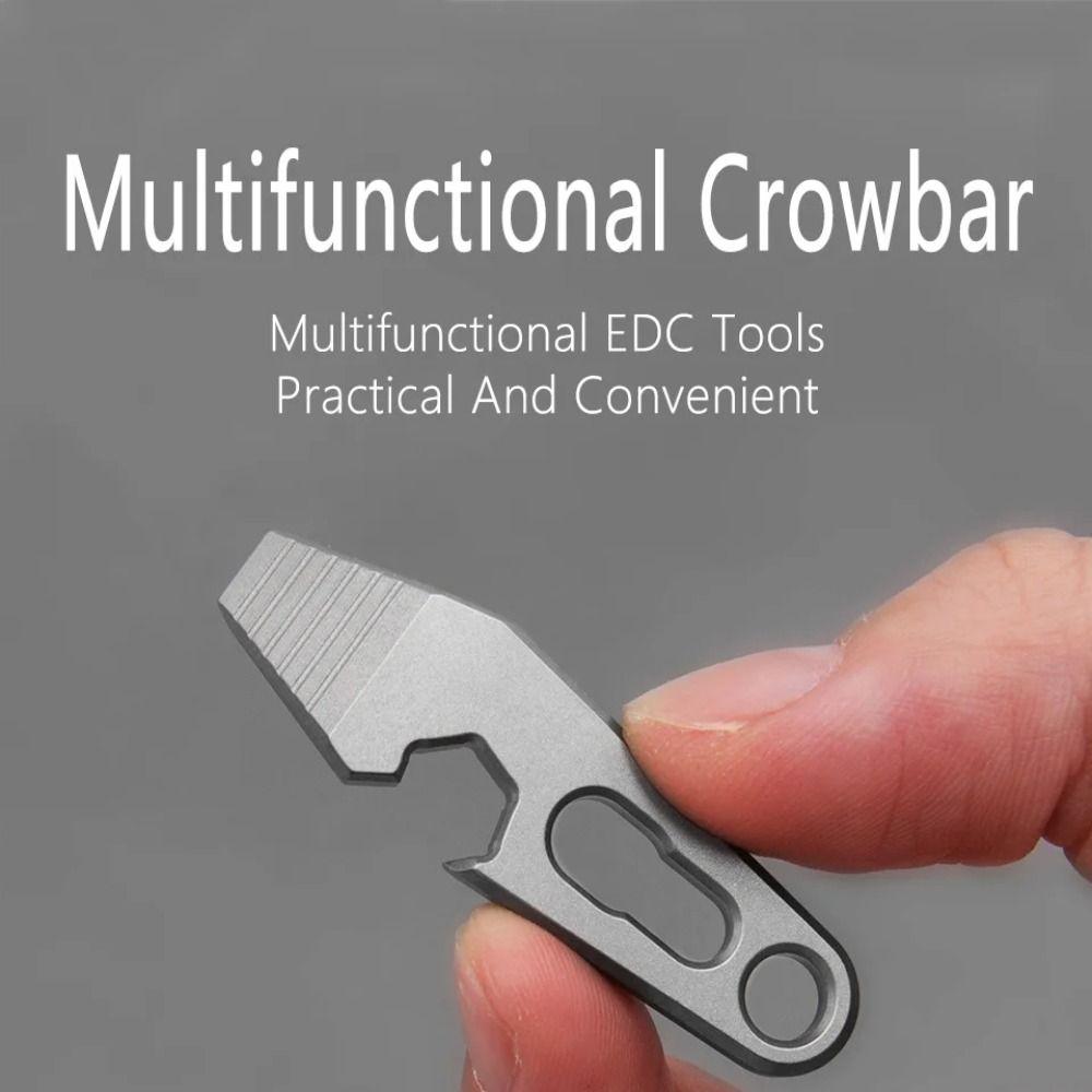 Durable Bottle Opener Titanium Zinc Zinc Alloy Small Tools Mini Keychain Pendant Outdoor Multitool