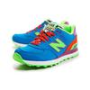 New Balance 574 Pop Safari - Синие женские кроссовки Neon-Blue Lime Berry WL574BP