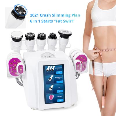6 в 1 360 ° роторный RF ультразвуковой кавитационный вакуумный аппарат для похудения и омоложения кожи