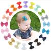 20Pcs Handmade Tiny Boutique Grosgrain Ribbon Bows Clips for Kids Babies Hair Bow Barrettes