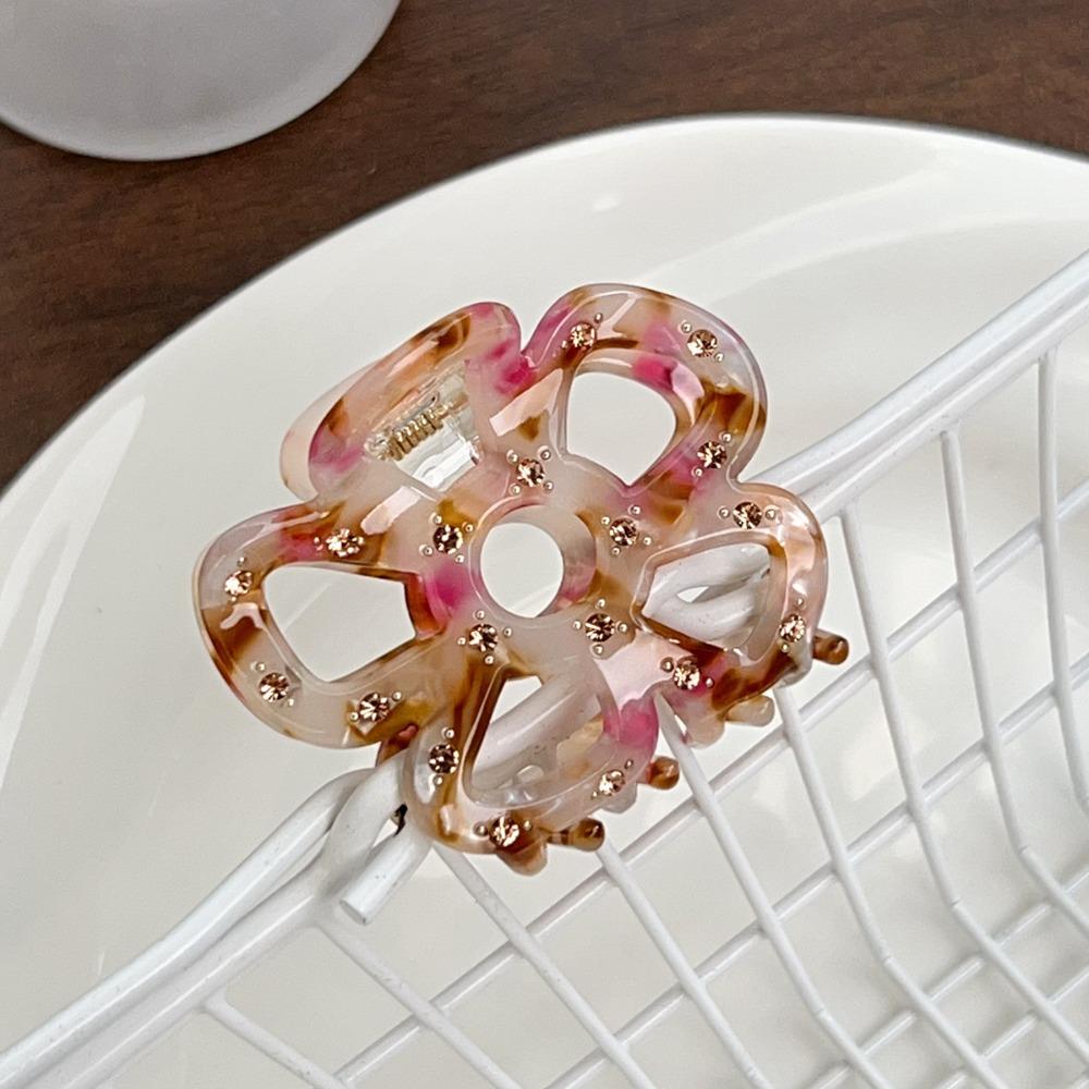Hairpin Hollow Flower Hair Claws Headwear Hair Grab Cute Acetate Hair Clip Streetwear