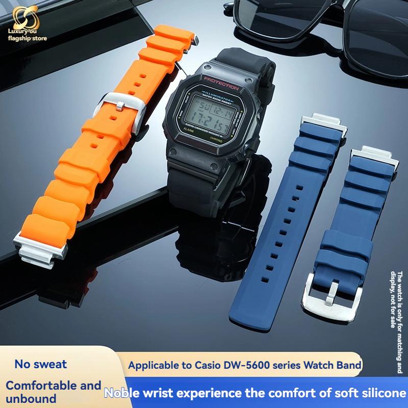 Для Casio Маленький Квадратный GW-B5600 GW-M5610 DW5600 GA2100 GM5600 Высококачественный Мягкий Силиконовый Металлический Преобразователь Мужской Ремешок для Часов