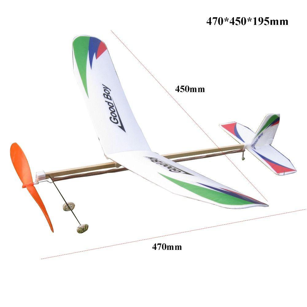 Rubber Bands Power Hand Throw Aircraft Toy Multicolors Educational Experiment  for Kids Outdoor