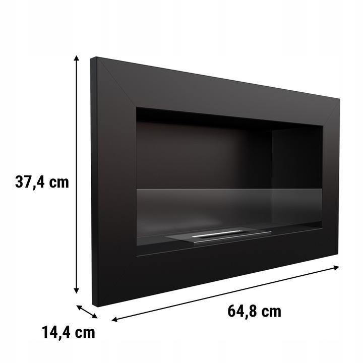 Настенный камин на биоэтаноле GOLF QUBE TÜV с остеклением