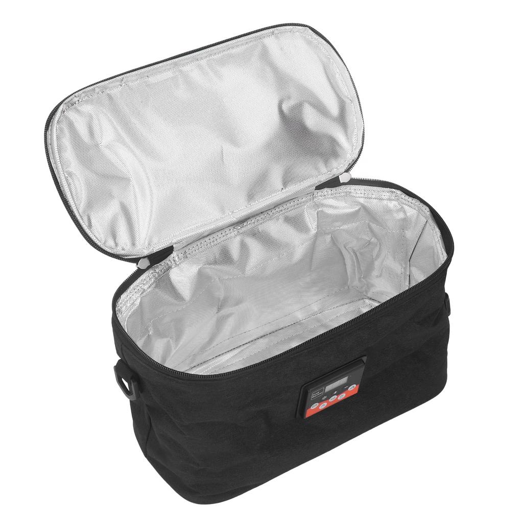 Автомобильная сумка-грелка 30 Вт, сумка-грелка 8 л, регулируемый дисплей температуры с ручкой, портативный подогреватель пищи