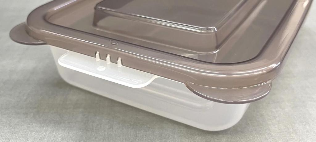 Контейнеры для хранения с крышками, которые прилипают набор Сделано в Японии T-world вместе, 500 мл, 3, Коричневый,