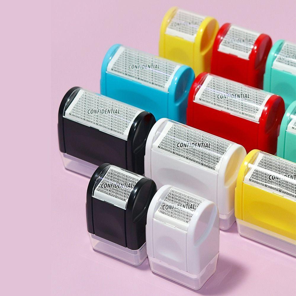 Leakproof Identity Theft Protection Roller Stamp Manual Roller Stamp  Identity Theft Protection