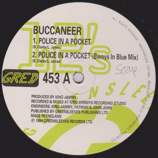 12-дюймовая пластинка BUCCANEER Police In A Pocket GRED453 Greensleeves 1994 UK ObiРегги Ска Даб Б/у