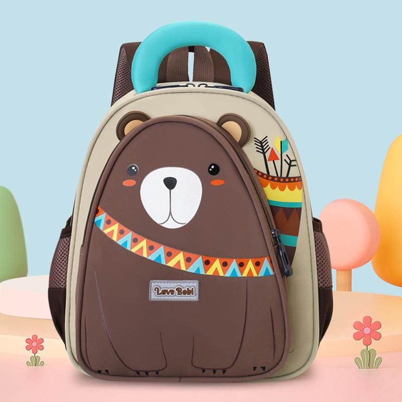 Bear Penguin Small Pattern Cartoon Toddler Backpack With Stitching Reinforced