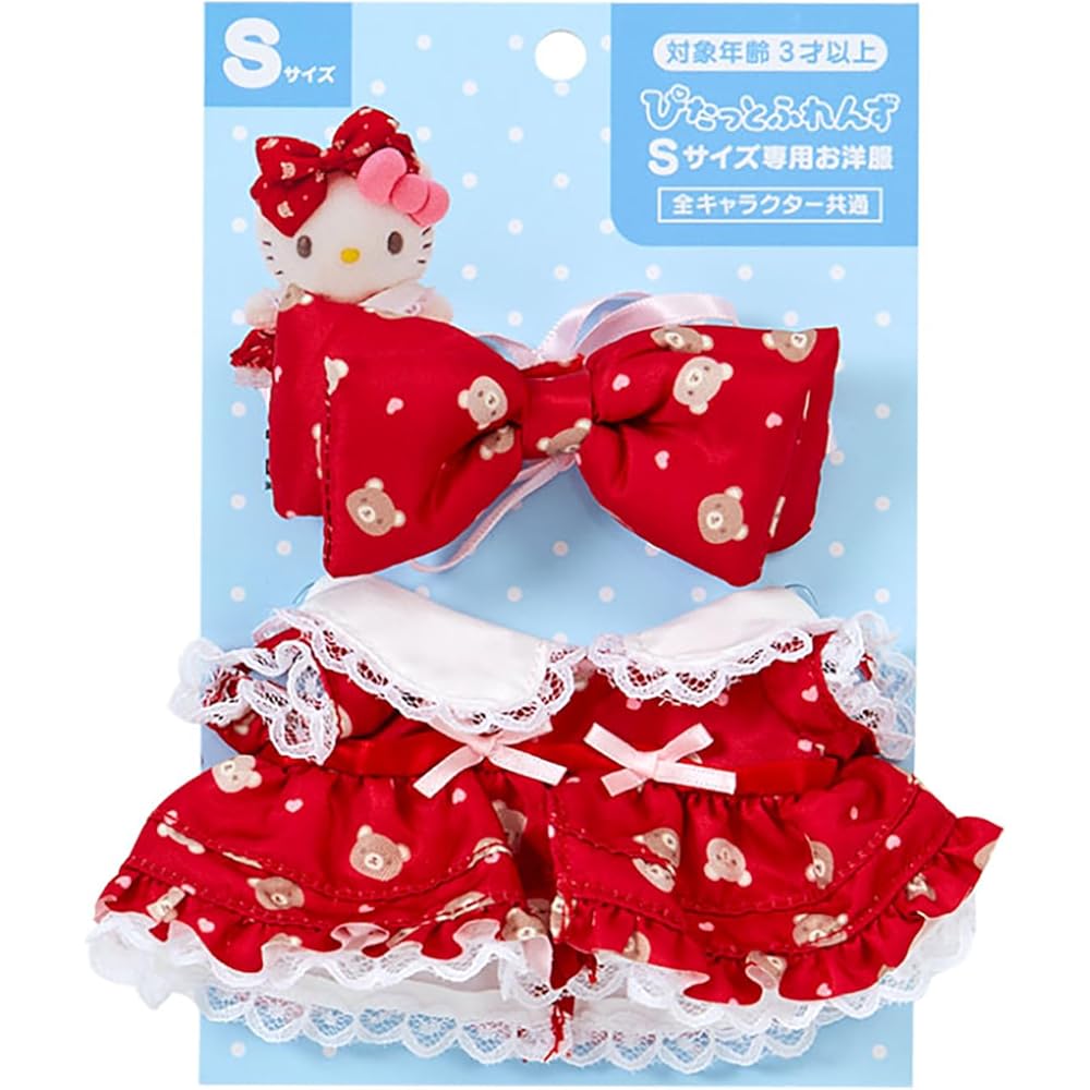 Набор одежды для переодевания Sanrio для кукол Pitatto Friends, 3 предмета, модная одежда