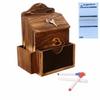Wooden Letter Box Large Storage Donation Box Retros Suggestion Box  Retail