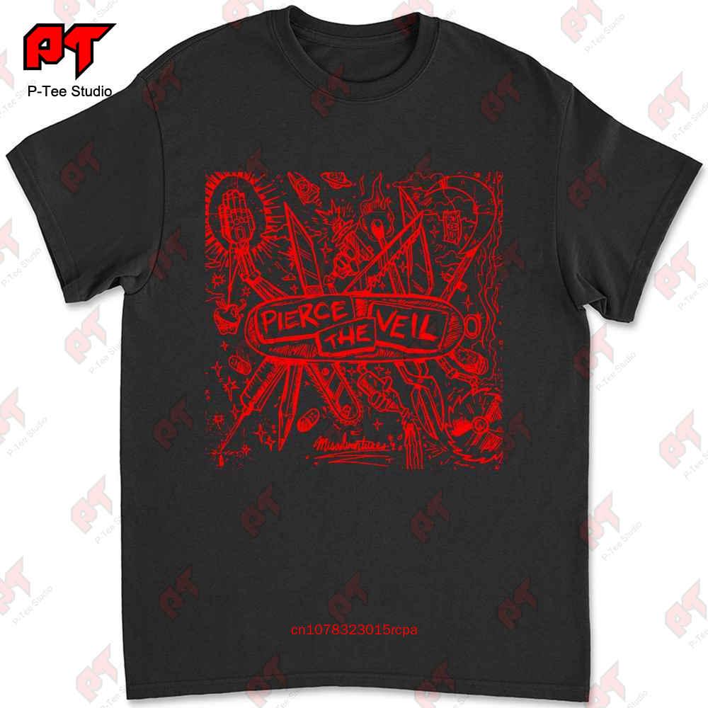 Pierce The Veil T Shirt Metal Music Ptv Misadventures Cotton Xs To 5Xl JZC8