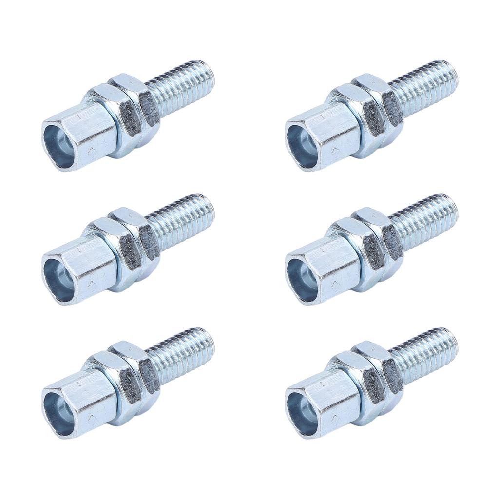 6PCS M6 Hollow Screw Kit High Hardness Steel Alloy Hollow Screw Nut Set for Motorcycle 212cc ATV Go Kart