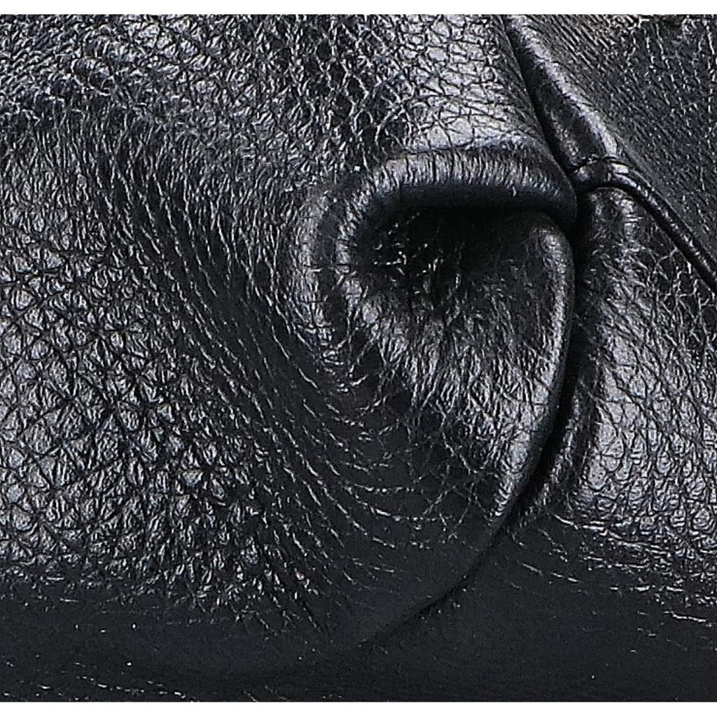 NINA RICCI [Beautiful Condition] Venus Leather Ribbon Tote Bag blackUsed