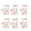 10 шт. Металлические металлические скрепки для бумаги в форме кошки, декоративные зажимы для бумаги, держатель для закладок, бумага