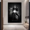 Black White Poster Abstract Animal Motorcycle Racer Monkey Canvas Painting Home Wall Art Decor for Living Room Pictures Cuadros