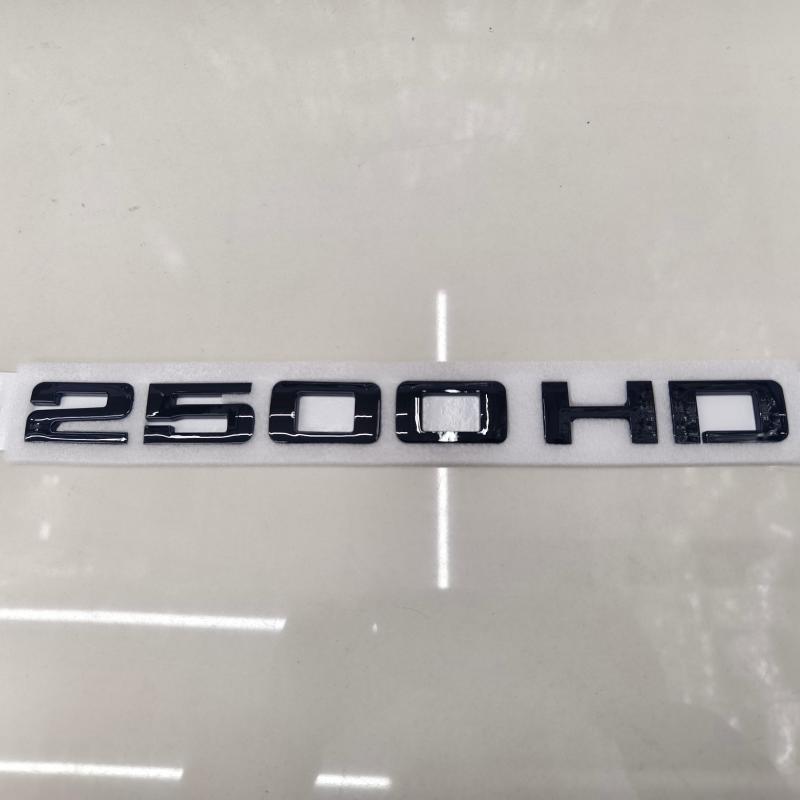 BEM4  2pcs car styling  Letter Badges 2500HD 2500 HD Emblem 3D Decal Suitable for Both Side Doors or Tail Doors