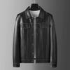 Spring and Autumn New Men's Sheepskin Jacket Genuine Leather Jacket Men's Lapel Casual Jacket