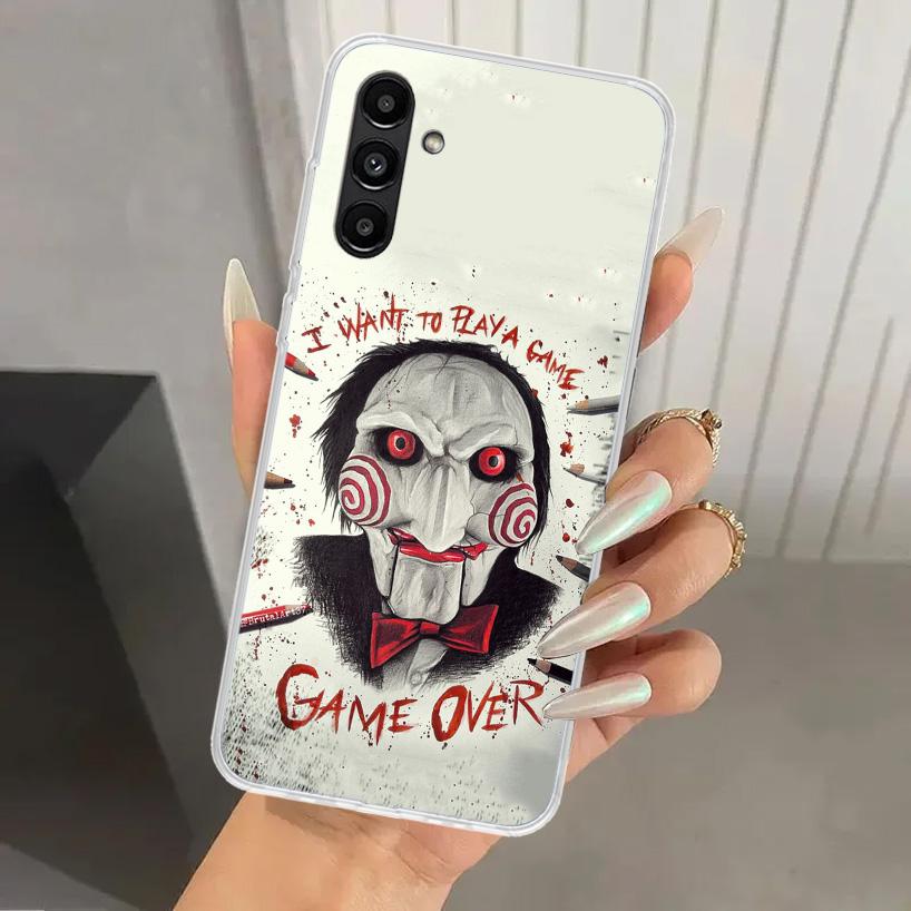 The Jigsaw Killer Horror Phone Case for Samsung Galaxy A17 A16 A37 A26 A36 A57 A56 A15 A25 A35 A55 A14 A24 A34 A54 A13 A23 A33 A
