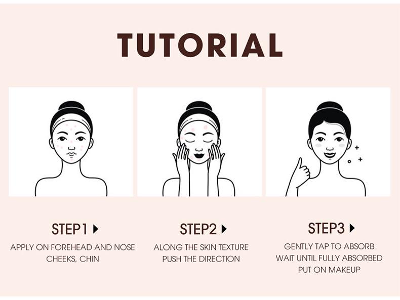 Трансграничный Der.J Мягкофокусирующий праймер и консилер для сужения пор - Стойкая, несмазывающаяся пудра для макияжа