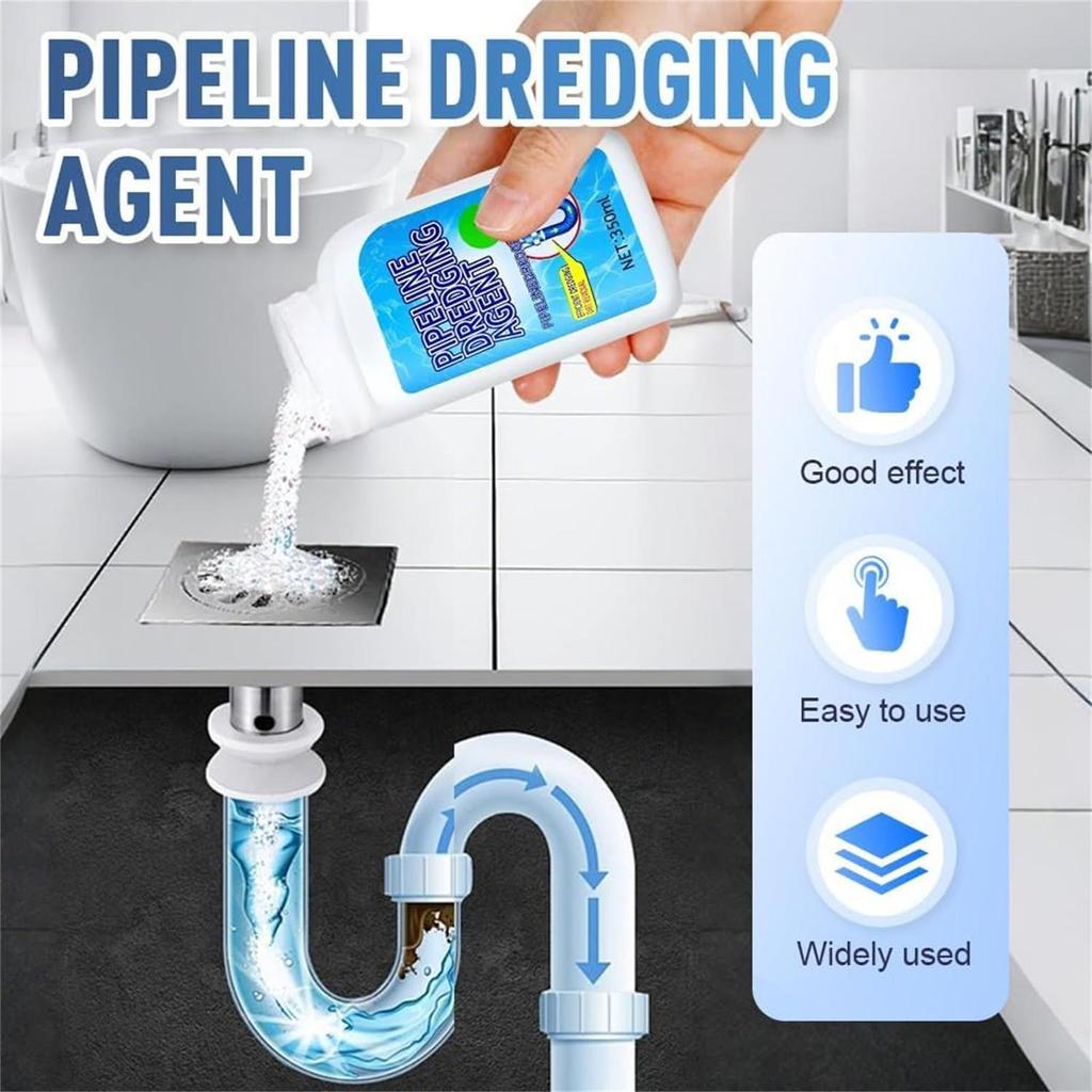 350ml Drain Clog Remover Pipeline Dredging Agent Powerful Drain Cleaning Unclogger for Hair Tub Shower Bathroom Sewer Toilet