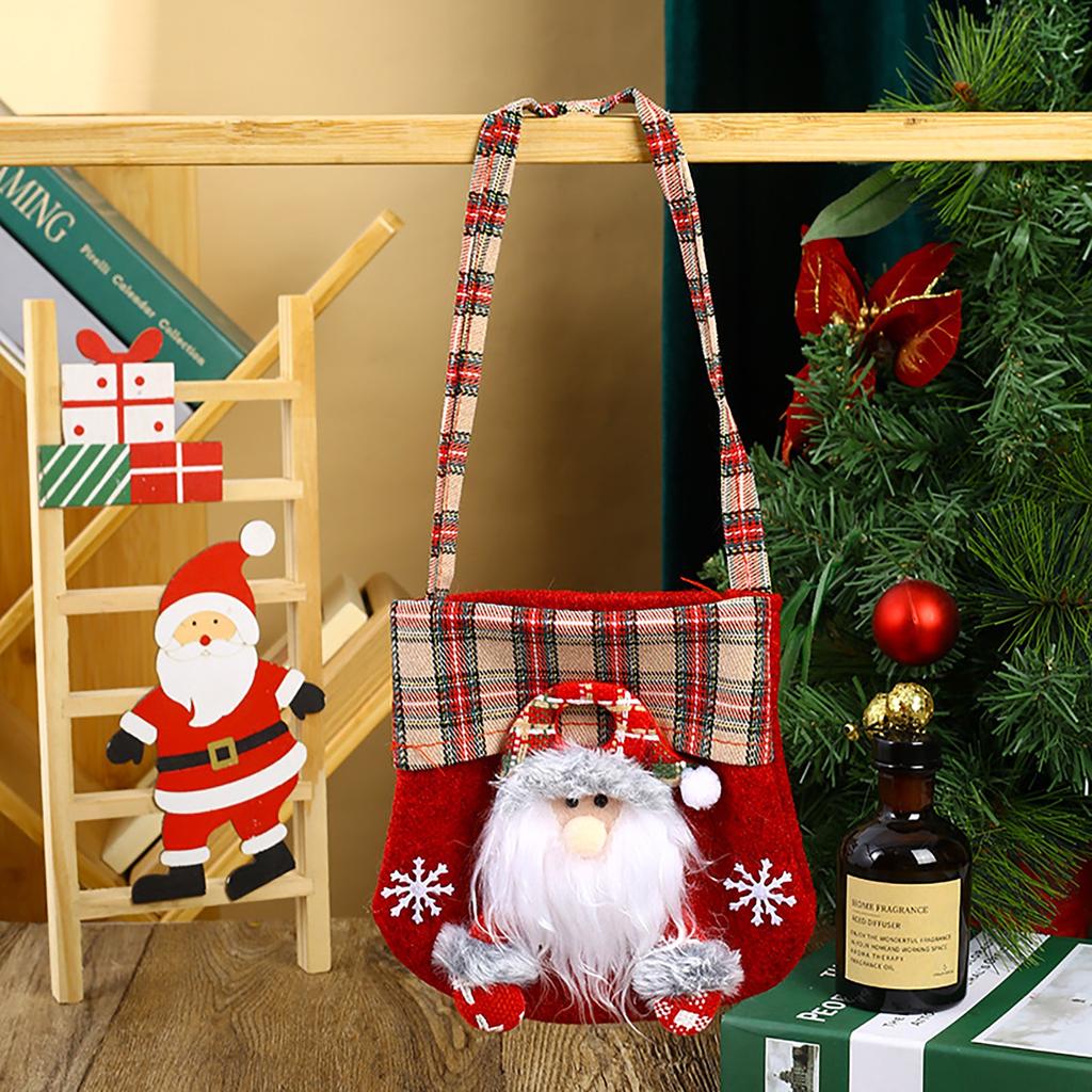 Present Bags Christmas Storage Candy Bag For Xmas Presents Party Home Decorations
