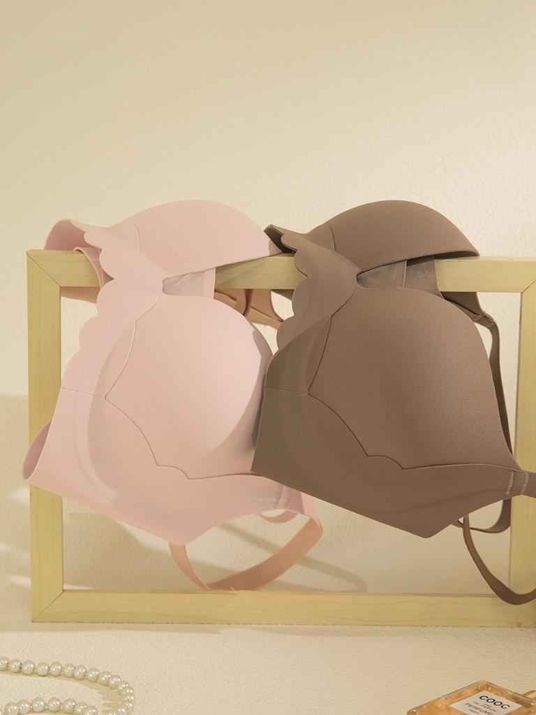 Sister K, petal puff cup, multi-colored comfortable gathering without steel ring side closing without trace women's underwear bra