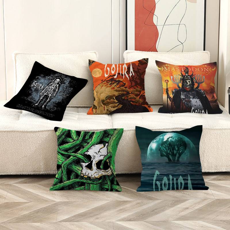 G-Gojira Подушка-бандана Подарок Украшение для дома и офиса Спальня Диван Автомобиль Наволочка Чехол 45x45
