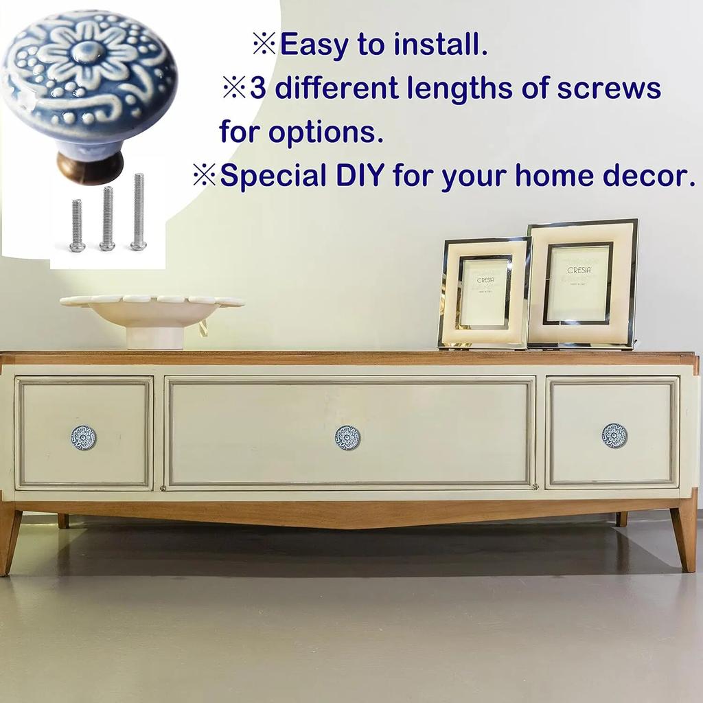 Керамические ручки для кухонного шкафа, ручки для выдвижных ящиков, ручки для комода, круглые ручки для комода, ручки и ручки для ящиков для домашней мебели