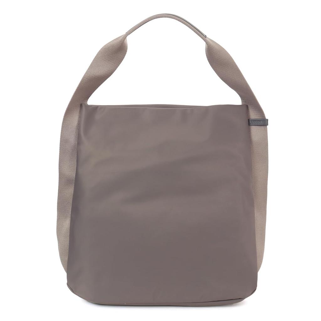 Lacuo Minimal Nylon Gray One-Shoulder Bag, (Q)